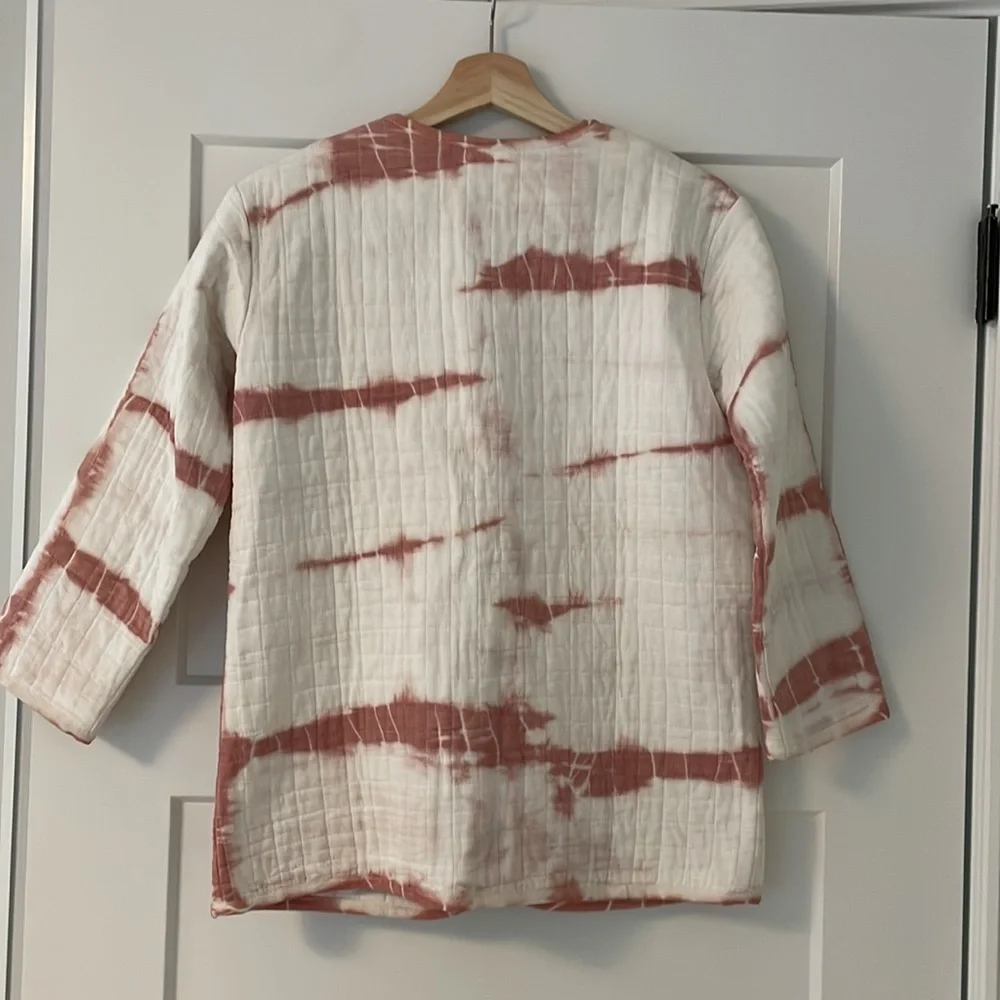 Emerson Fry India Quilted Jacket - Dark Rose Tie Dye Organic - Picture 7 of 9